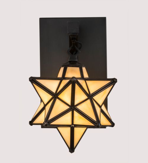 Meyda 8" Wide Moravian Star Wall Sconce