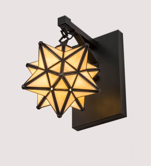 Meyda 8" Wide Moravian Star Wall Sconce