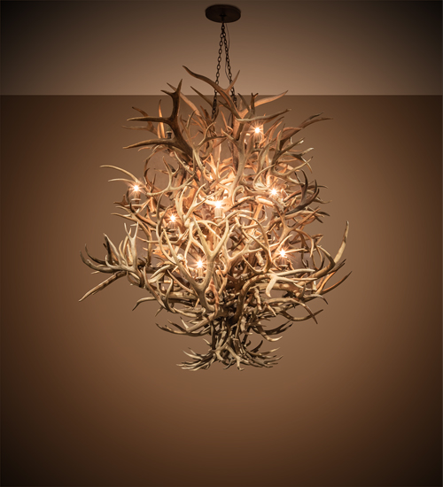Meyda 84" Wide Antlers 16 Light Chandelier