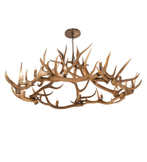 Meyda 85" Wide Antlers 12 Light Chandelier