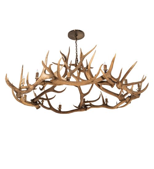 Meyda 85" Wide Antlers 12 Light Chandelier
