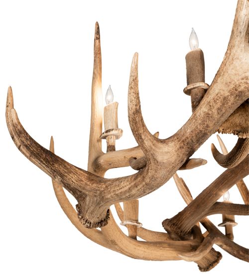 Meyda 85" Wide Antlers 12 Light Chandelier