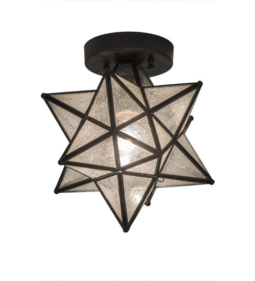 Meyda 9"W Moravian Star Flushmount