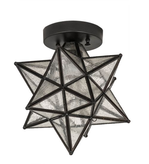 Meyda 9"W Moravian Star Flushmount