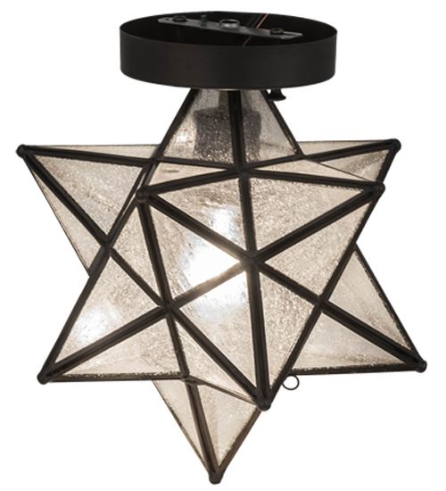 Meyda 9"W Moravian Star Flushmount