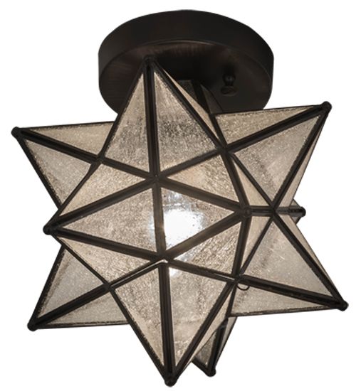 Meyda 9"W Moravian Star Flushmount