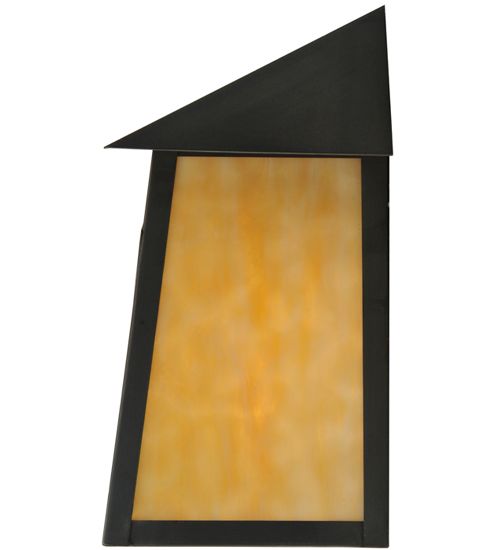 Meyda 9" Wide Lake Clear Lodge Stein Wall Sconce