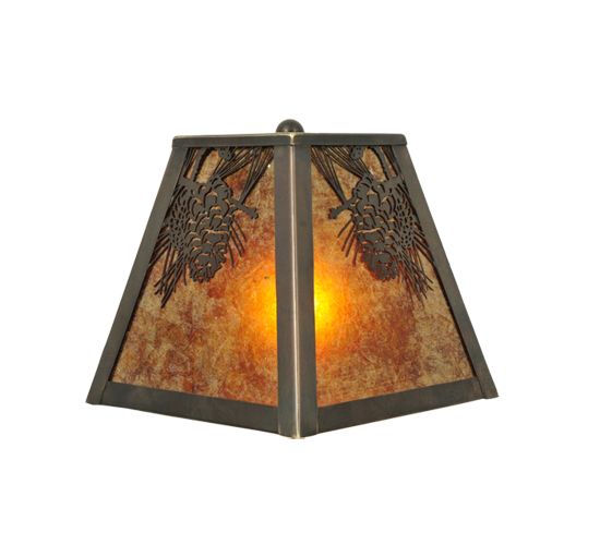 Meyda 9" Wide Winter Pine Wall Sconce
