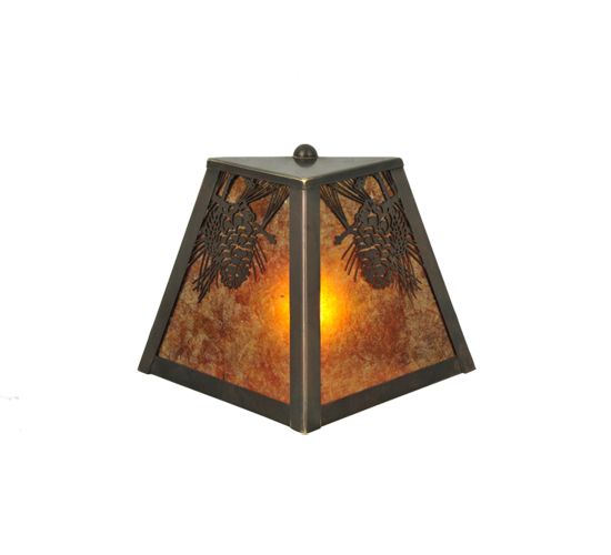 Meyda 9" Wide Winter Pine Wall Sconce