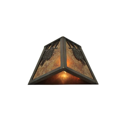 Meyda 9" Wide Winter Pine Wall Sconce