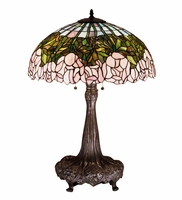 Meyda Cabbage Rose Table Lamp