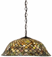 Meyda Variegated Fishscale Pendant Lamp