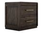 Dark Mezquite Nightstand - Rounded Corners