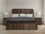 Dark Mezquite Nightstand - Rounded Corners
