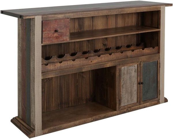 Multicolor Bar with Iron Footrest