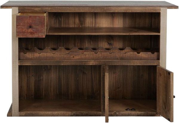 Multicolor Bar with Iron Footrest