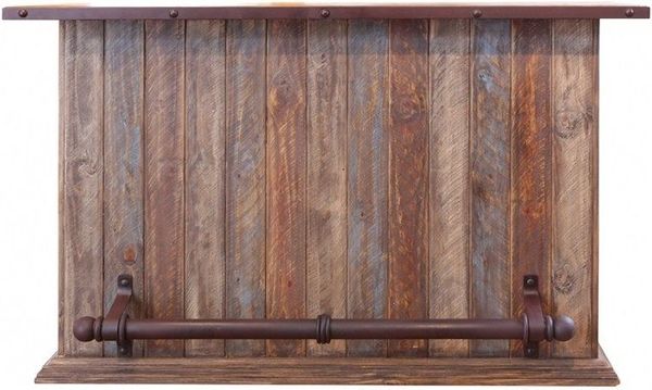 Multicolor Bar with Iron Footrest