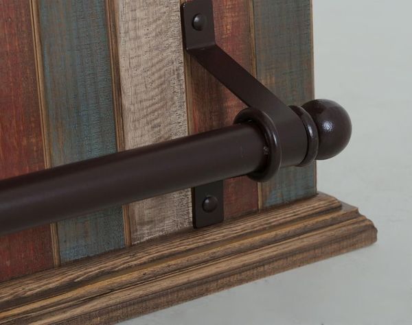 Multicolor Bar with Iron Footrest