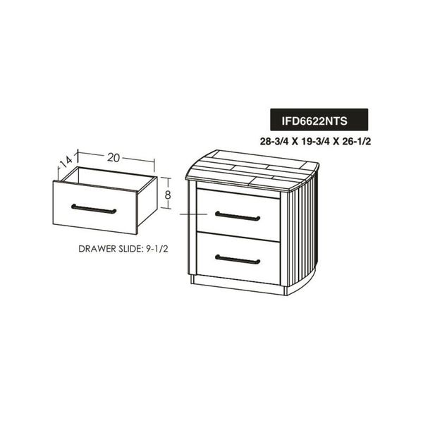 Mezquite 2 Drawer Nightstand