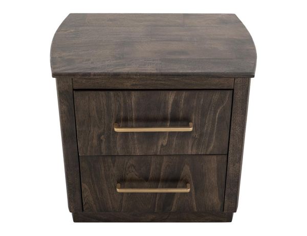 Dark Mezquite 2 Drawer Nightstand