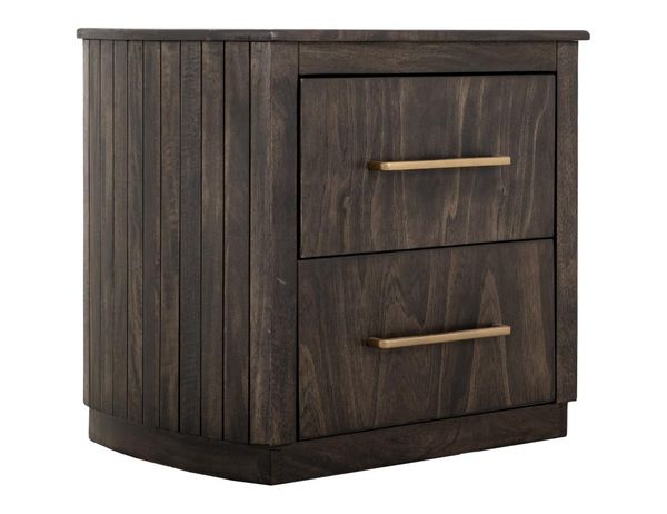 Dark Mezquite 2 Drawer Nightstand