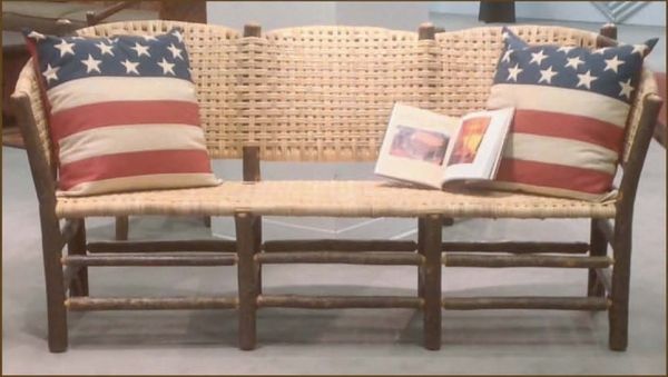 No. 120 Vintage Three-Seat Settee