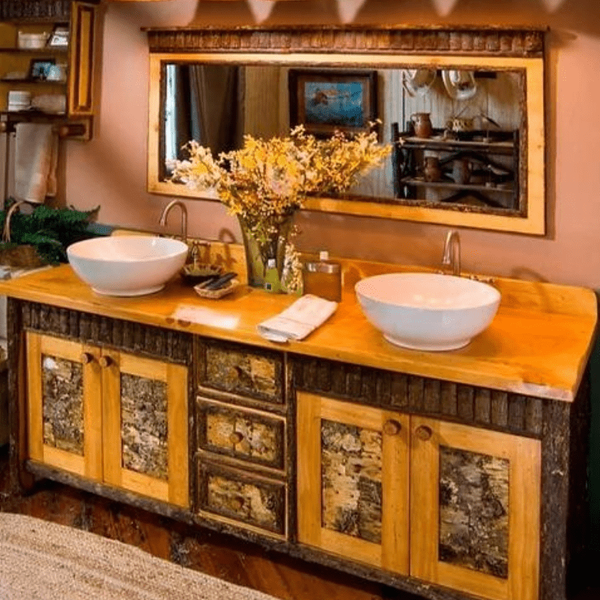 OH Old Faithful Vanity / Birch Accents