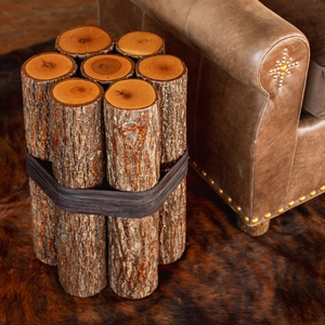Old Hickory Campfire Side Table