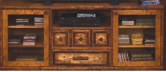 Old Hickory Entertainment Center - Birch Accents