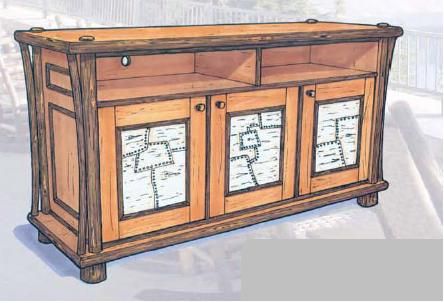Old Hickory Loon Retreat Media Cabinet