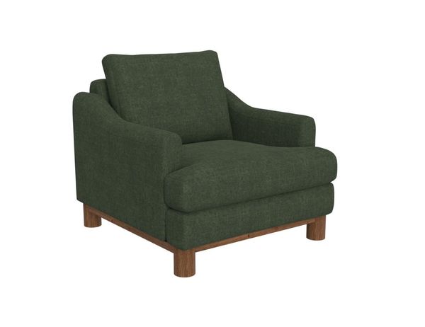 Olimpia Armchair with Wooden Frame
