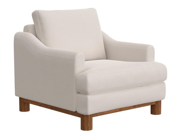 Olimpia Armchair with Wooden Frame