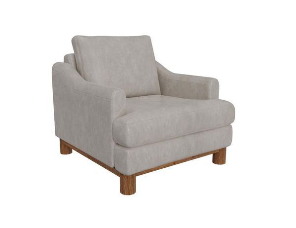 Olimpia Armchair with Wooden Frame