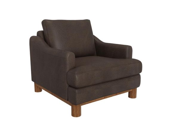 Olimpia Armchair with Wooden Frame