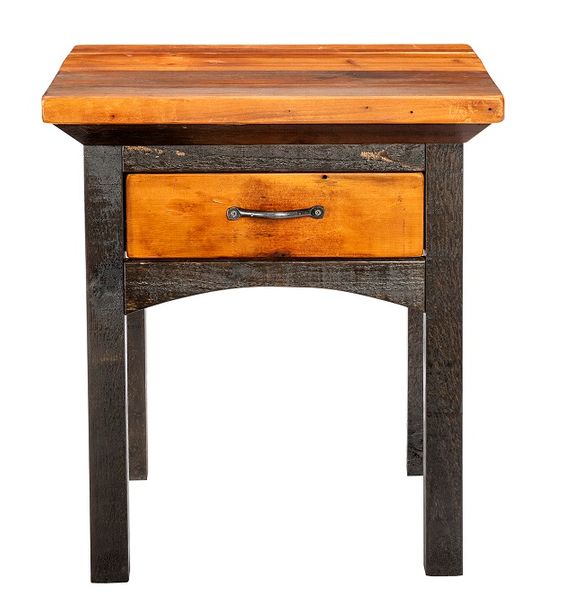 Polson Rustic One-Drawer Nightstand