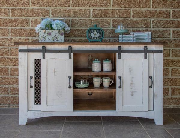 Pueblo White 60" Television Stand