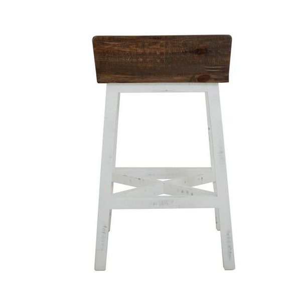 Pueblo White Bar Stool