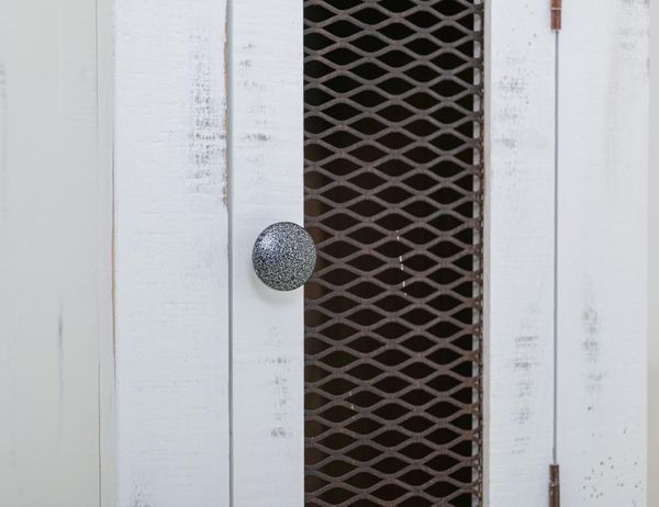 Pueblo White Chair Side Table