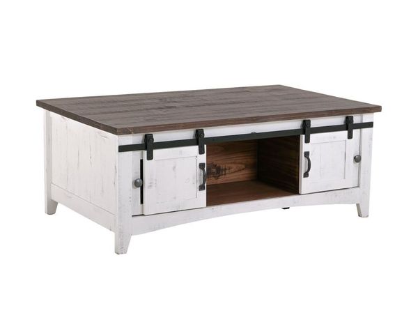 Pueblo White Cocktail Table