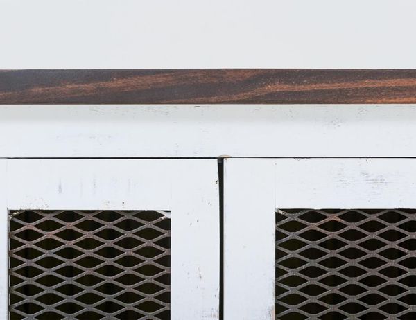 Pueblo White End Table