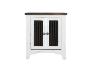 Pueblo White End Table