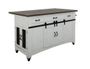 Pueblo White Kitchen Island