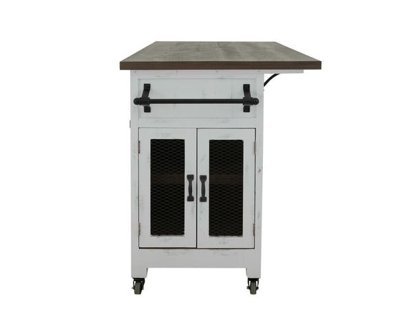 Pueblo White Kitchen Island
