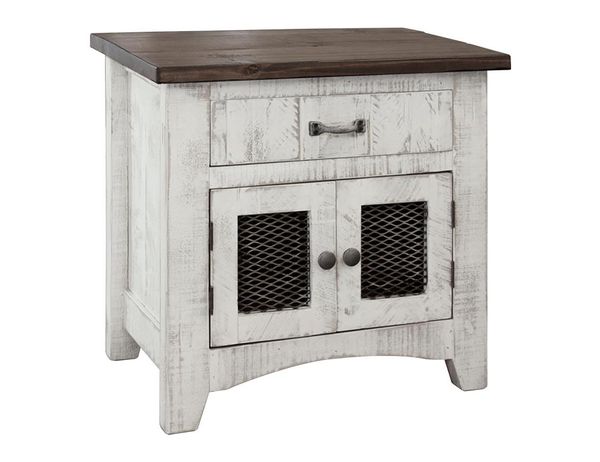 Pueblo White Nightstand