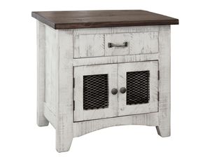 Pueblo White Nightstand