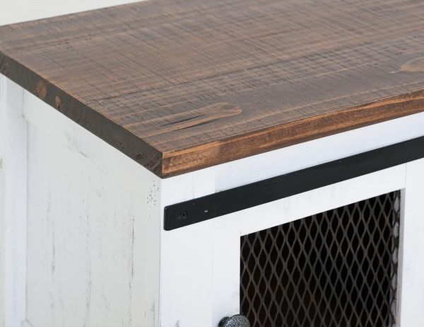 Pueblo White Sofa Table