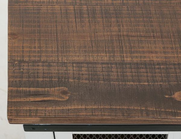 Pueblo White Sofa Table