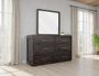 Dark Mezquite Rounded Mirror
