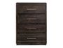 Dark Mezquite Rounded 5 Drawer Chest