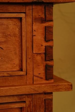 Rustic Alder 4 Drawer Armoire